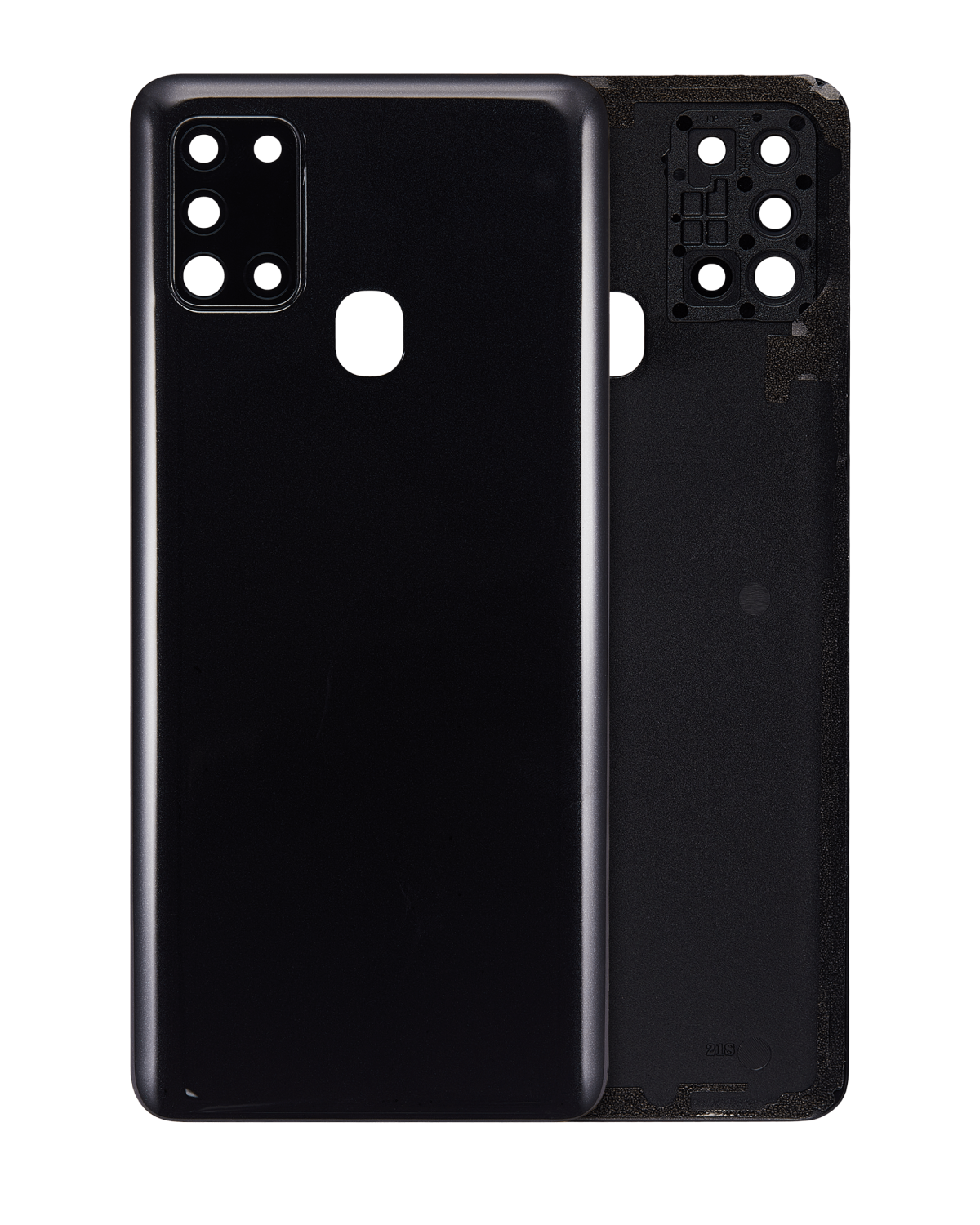 Samsung Galaxy A21s Arka İle Uyumlu Kapak Camı Kamera Lensiyle Uyumlu s (A217 2020) (Servis Paketi) (Siyah)