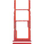Samsung Galaxy A21s İle Uyumlu Çift Sim Kart Tepsisi S (A217 2020) (Kırmızı)