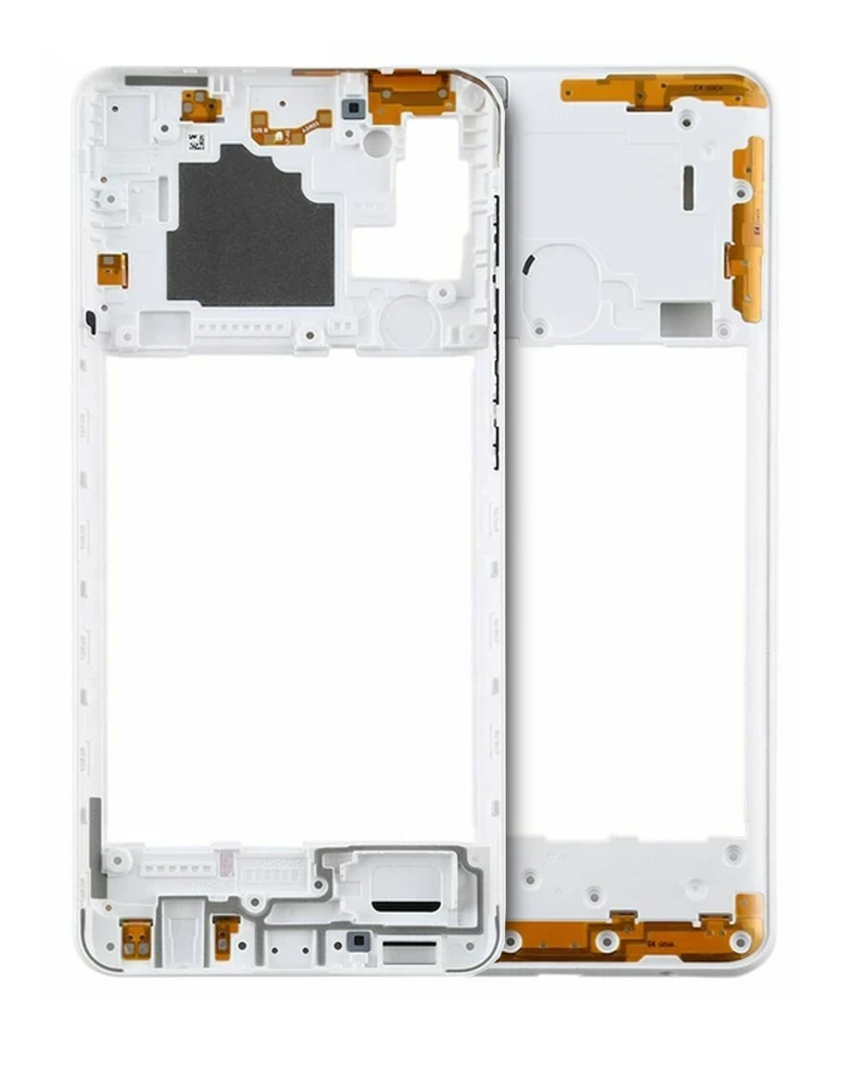 Samsung Galaxy A21s İle Uyumlu  Orta Çerçeve Kasası (A217 2020) (Beyaz)