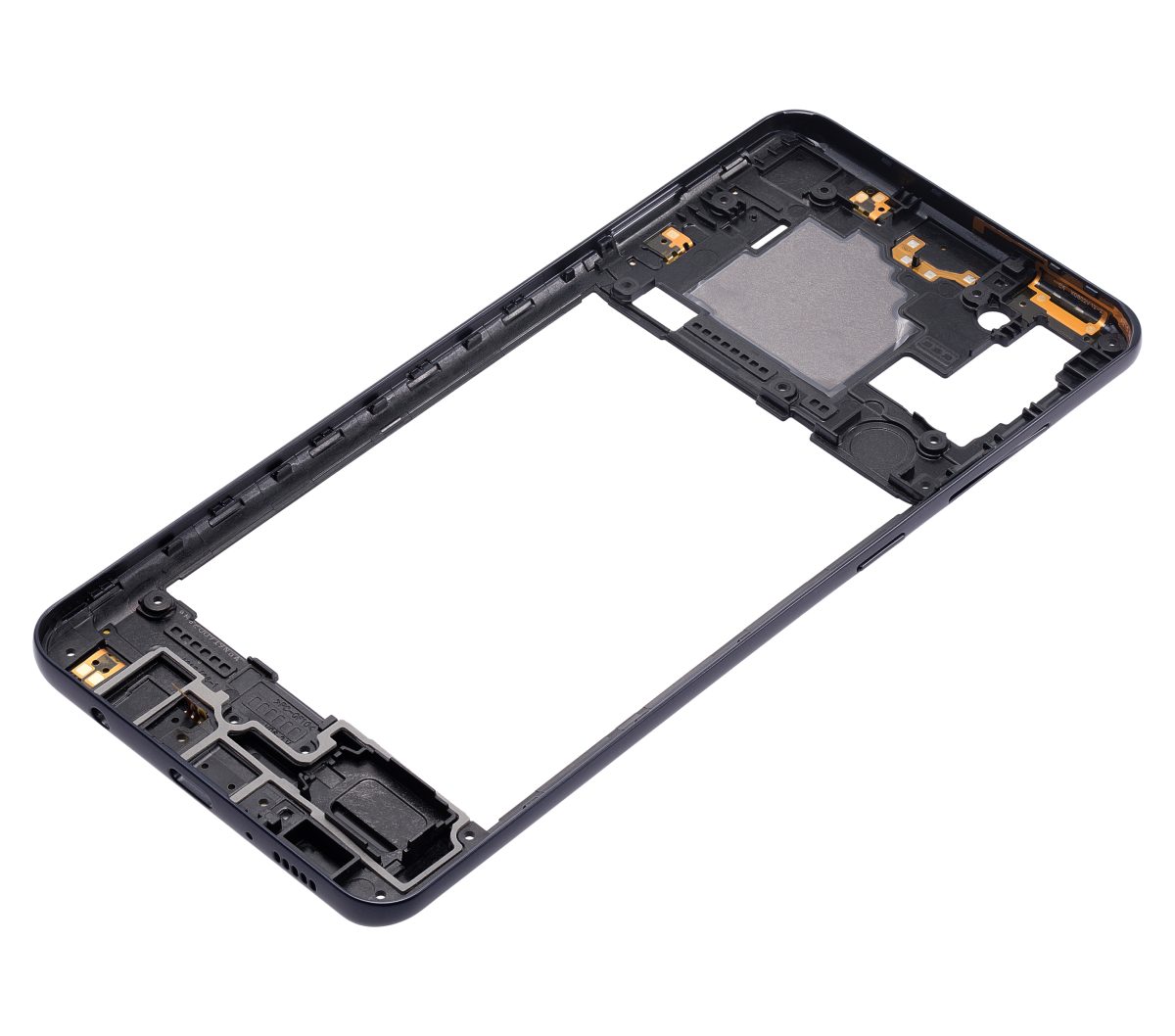 Samsung Galaxy A21s İle Uyumlu  Orta Çerçeve Kasası (A217 2020) (Siyah) - Görsel 6