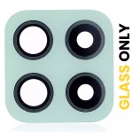 Samsung Galaxy A22 4G İle Uyumlu Arka Kamera Lensi (Sadece Cam) Yapışkanlı (A225 2021) (Nane)