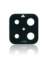 Samsung Galaxy A22 4G İle Uyumlu Arka Kamera Lensi (Sadece Cam) Yapışkanlı (A225 2021) (Siyah) - Görsel 3
