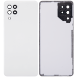 Samsung Galaxy A22 4G İle Uyumlu Arka Kapak Cam Kamera Lensli (A225 2021) (Aftermarket Plus) (Beyaz) - Görsel 2