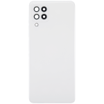 Samsung Galaxy A22 4G İle Uyumlu Arka Kapak Cam Kamera Lensli (A225 2021) (Aftermarket Plus) (Beyaz) - Görsel 3