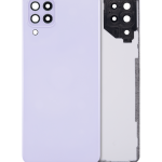 Samsung Galaxy A22 4G İle Uyumlu Arka Kapak Cam Kamera Lensli (A225 2021) (Aftermarket Plus) (Menekşe)