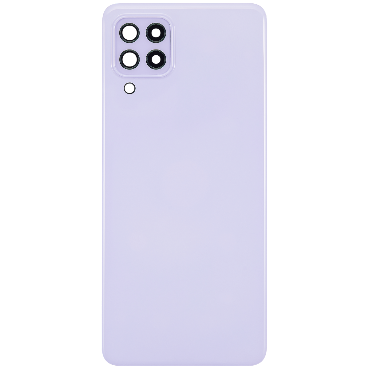Samsung Galaxy A22 4G İle Uyumlu Arka Kapak Cam Kamera Lensli (A225 2021) (Aftermarket Plus) (Menekşe) - Görsel 3