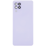 Samsung Galaxy A22 4G İle Uyumlu Arka Kapak Cam Kamera Lensli (A225 2021) (Aftermarket Plus) (Menekşe) - Görsel 3