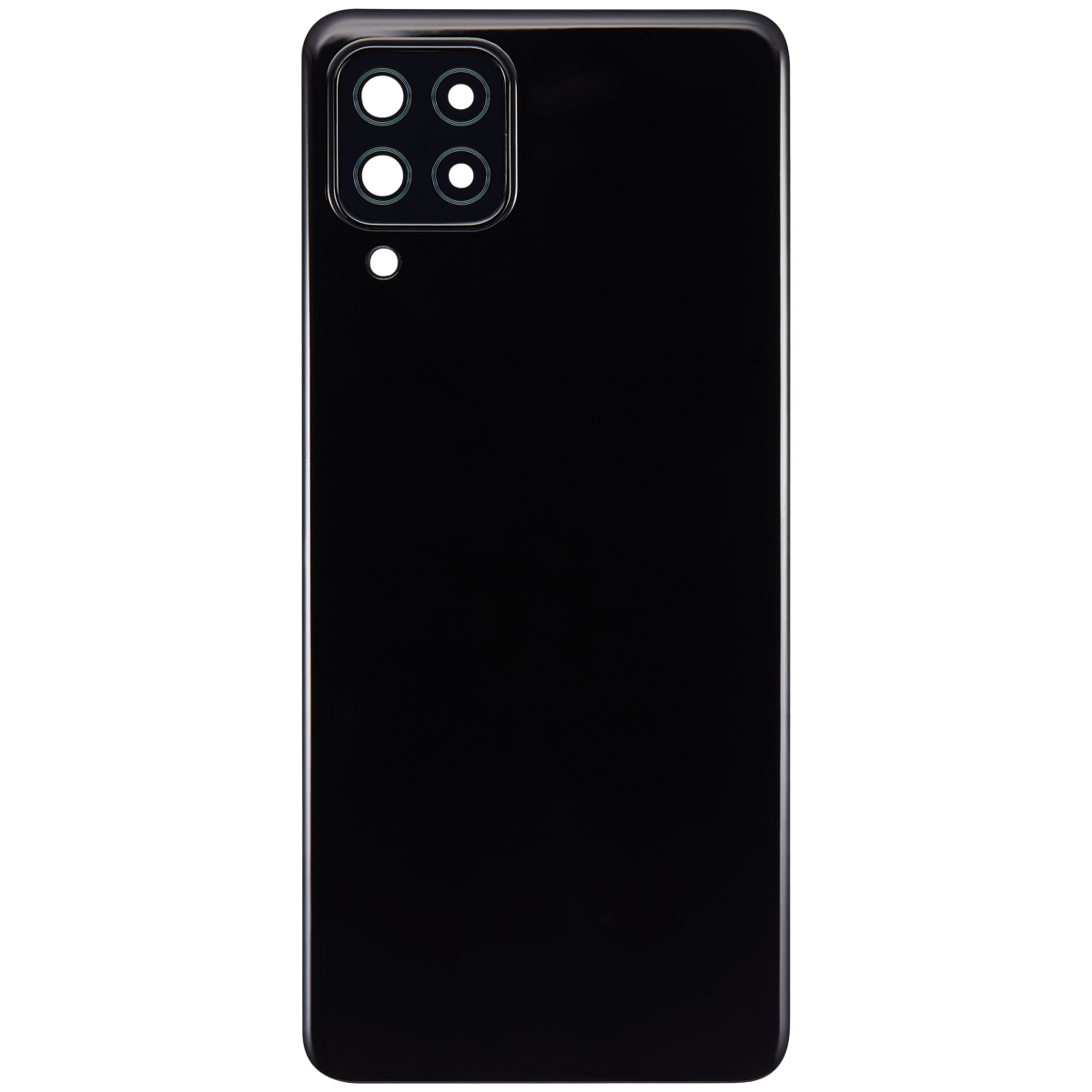 Samsung Galaxy A22 4G İle Uyumlu Arka Kapak Cam Kamera Lensli (A225 2021) (Aftermarket Plus) (Siyah) - Görsel 3