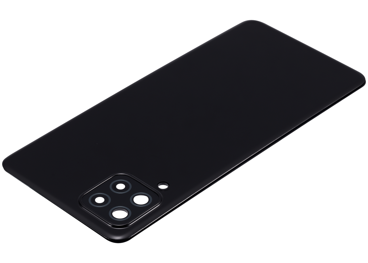 Samsung Galaxy A22 4G İle Uyumlu Arka Kapak Cam Kamera Lensli (A225 2021) (Aftermarket Plus) (Siyah) - Görsel 5