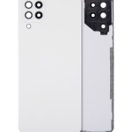 Samsung Galaxy A22 4G İle Uyumlu Arka Kapak Camı Kamera Lensli (A225 2021) (Servis Paketi) (Beyaz)