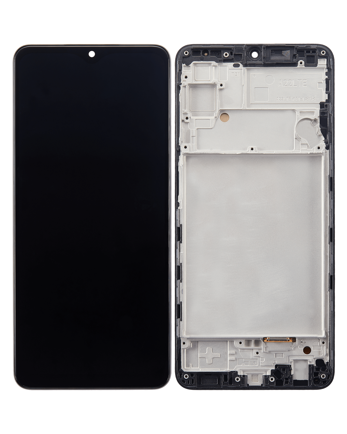 Samsung Galaxy A22 4G İle Uyumlu Çerçeveli ekran LCD Ekranı (Parmak İzi Sensörü Olmadan) (A225 2021) (Yan Sanayi: Incell) (Tüm Renkler) - Görsel 2