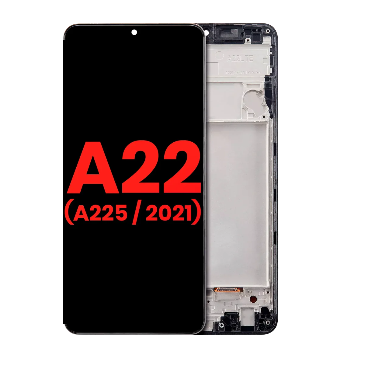 Samsung Galaxy A22 4G İle Uyumlu İçin Çerçeveli ekran (A225 2021) (Aftermarket Plus) (Tüm Renkler)  Orijinal Ekranı - Görsel 3