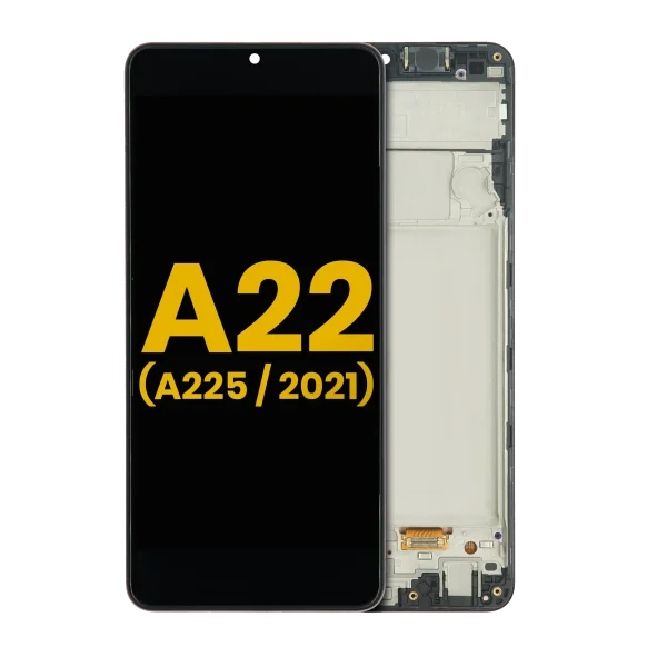 Samsung Galaxy A22 4G İle Uyumlu İçin Çerçeveli ekran (A225 2021) Orijinal (Tüm Renkler)  Orijinal Ekranı
