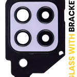 Samsung Galaxy A22 4G İle Uyumlu Kamera Camı Set Full (A225 2021) (Menekşe)