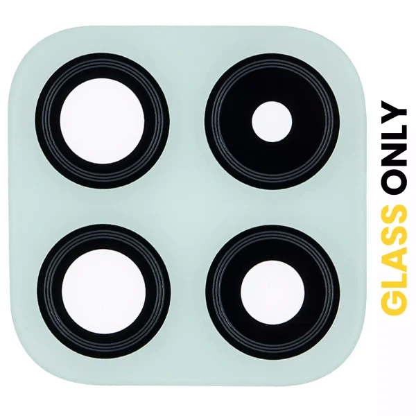 Samsung Galaxy A22 5G İle Uyumlu Arka Kamera Lensi (Sadece Cam) Yapışkanlı (A226 2021) (Nane)