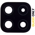 Samsung Galaxy A22 5G İle Uyumlu Arka Kamera Lensi (Sadece Cam) Yapışkanlı (A226 2021) (Siyah) - Görsel 2
