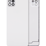Samsung Galaxy A22 5G İle Uyumlu Arka Kapak Cam Kamera Lensli (A226 2021) (Aftermarket Plus) (Beyaz)