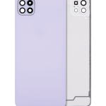 Samsung Galaxy A22 5G İle Uyumlu Arka Kapak Cam Kamera Lensli (A226 2021) (Aftermarket Plus) (Menekşe)