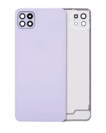 Samsung Galaxy A22 5G İle Uyumlu Arka Kapak Cam Kamera Lensli (A226 2021) (Aftermarket Plus) (Menekşe)