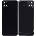 Samsung Galaxy A22 5G İle Uyumlu Arka Kapak Cam Kamera Lensli (A226 2021) (Aftermarket Plus) (Siyah) - Görsel 2