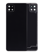 Samsung Galaxy A22 5G İle Uyumlu Arka Kapak Cam Kamera Lensli (A226 2021) (Aftermarket Plus) (Siyah)