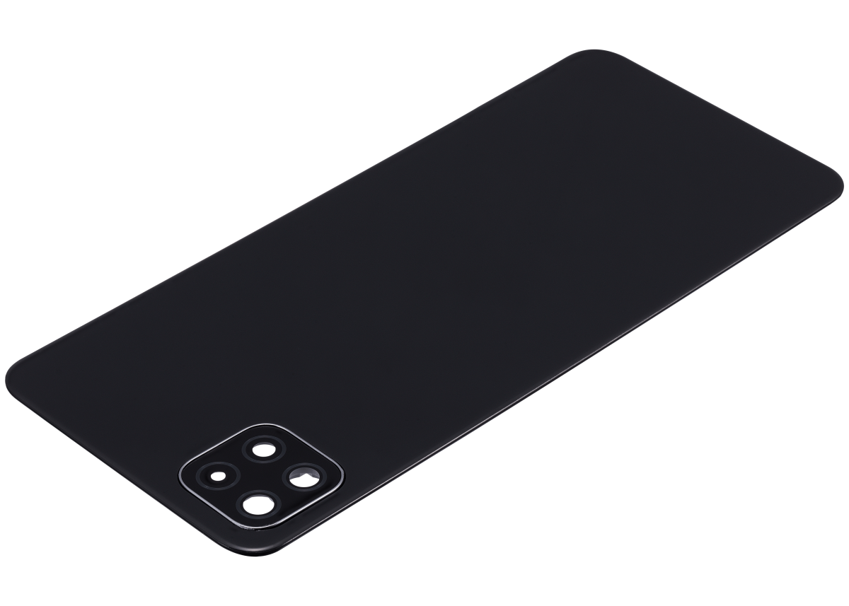 Samsung Galaxy A22 5G İle Uyumlu Arka Kapak Cam Kamera Lensli (A226 2021) (Aftermarket Plus) (Siyah) - Görsel 5