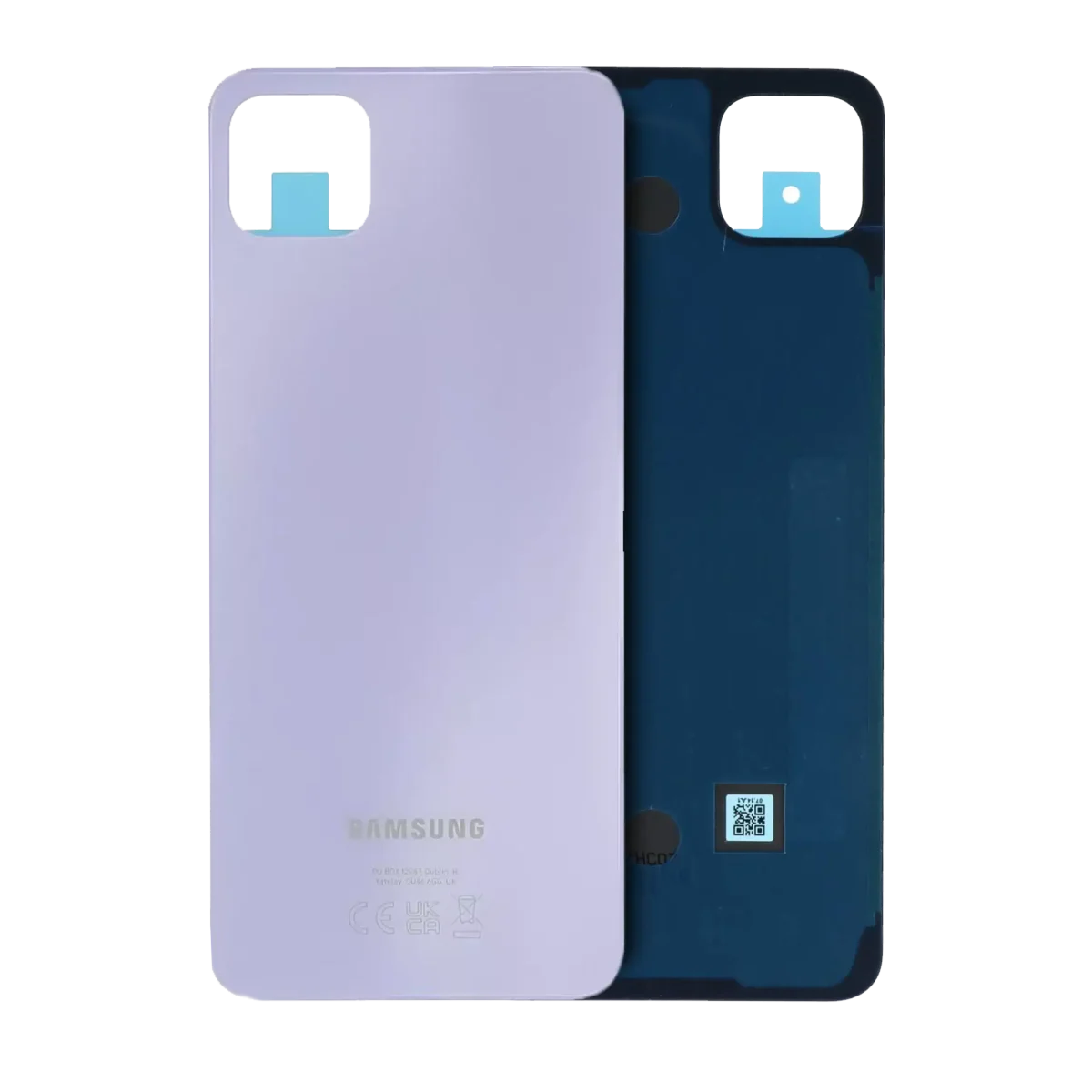Samsung Galaxy A22 5G İle Uyumlu Arka Kapak Camı (A226 2021) (Servis Paketi) (Menekşe)