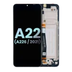 Samsung Galaxy A22 5G İle Uyumlu İçin Çerçeveli ekran (A226 2021) (Servis Paketi) (Tüm Renkler)  LCD Ekranı Uyumlu - Görsel 2