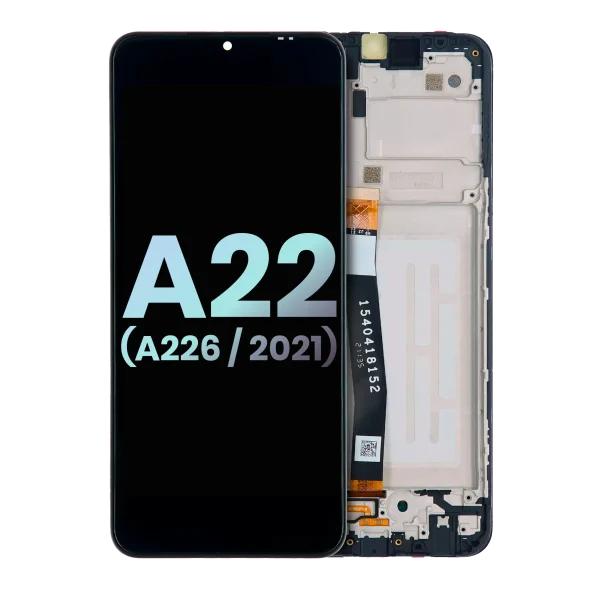 Samsung Galaxy A22 5G İle Uyumlu İçin Çerçeveli ekran (A226 2021) (Servis Paketi) (Tüm Renkler)  LCD Ekranı Uyumlu