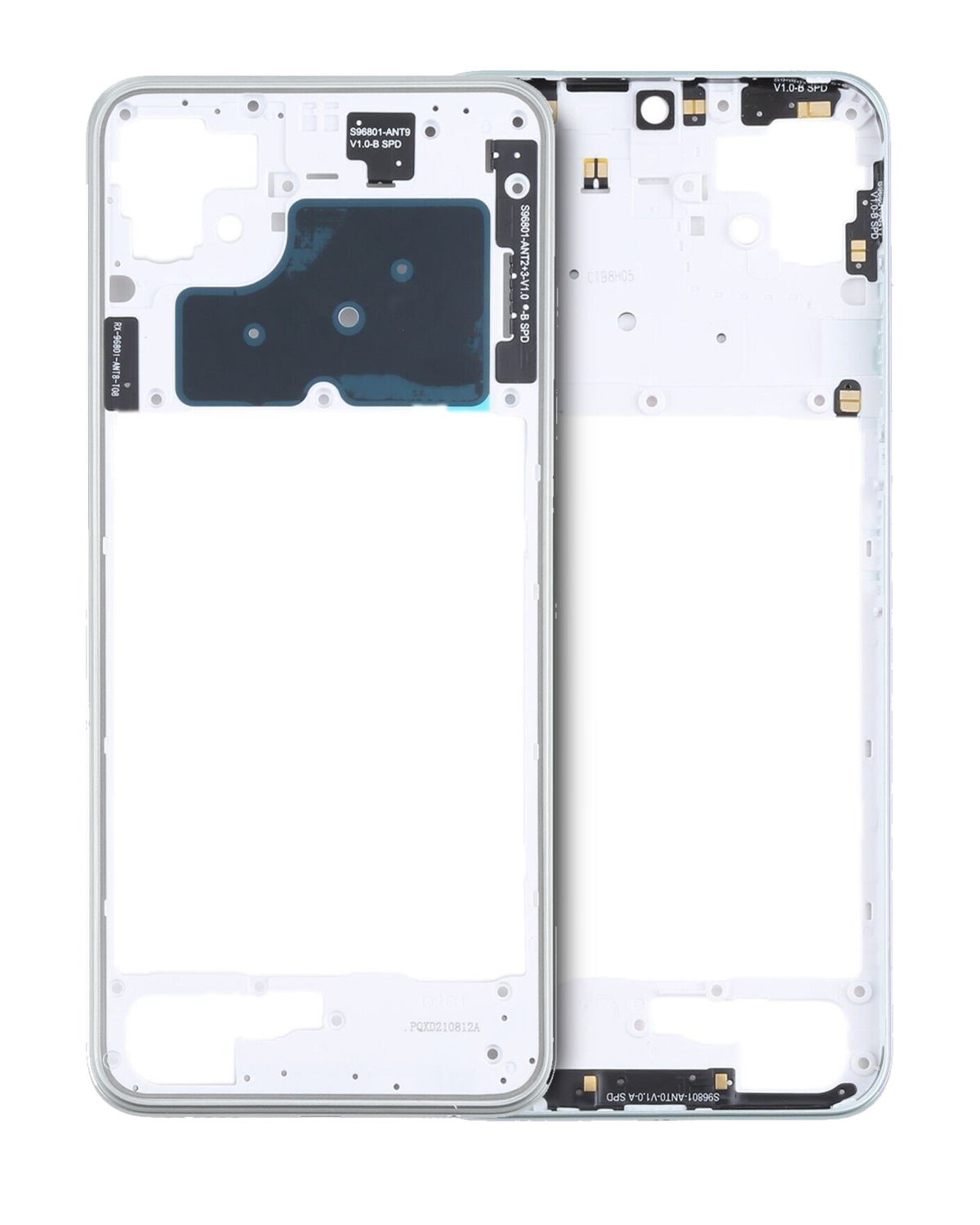 Samsung Galaxy A22 5G İle Uyumlu  Orta Çerçeve Kasası (A226 2021) (Beyaz)