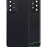 Samsung Galaxy A23 5G İle Uyumlu Arka Kapak Cam Kamera Lensli (A236 2022) (Siyah)