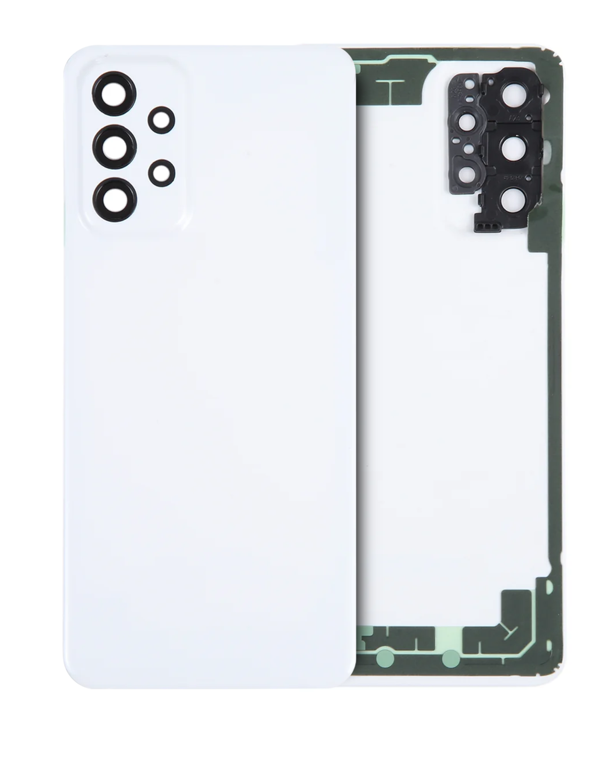 Samsung Galaxy A23 5G İle Uyumlu Arka Kapak Camı Kamera Lensli (A236 2022) (Servis Paketi) (Beyaz)
