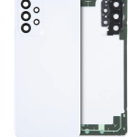 Samsung Galaxy A23 5G İle Uyumlu Arka Kapak Camı Kamera Lensli (A236 2022) (Servis Paketi) (Beyaz)