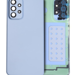 Samsung Galaxy A23 5G İle Uyumlu Arka Kapak Camı Kamera Lensli (A236 2022) (Servis Paketi) (Mavi)