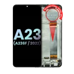 Samsung Galaxy A23 5G İle Uyumlu İçin Çerçeveli ekran (A236F 2022) (Uluslararası Sürüm) (Servis Paketi) (Tüm Renkler)  LCD Ekranı Uyumlu