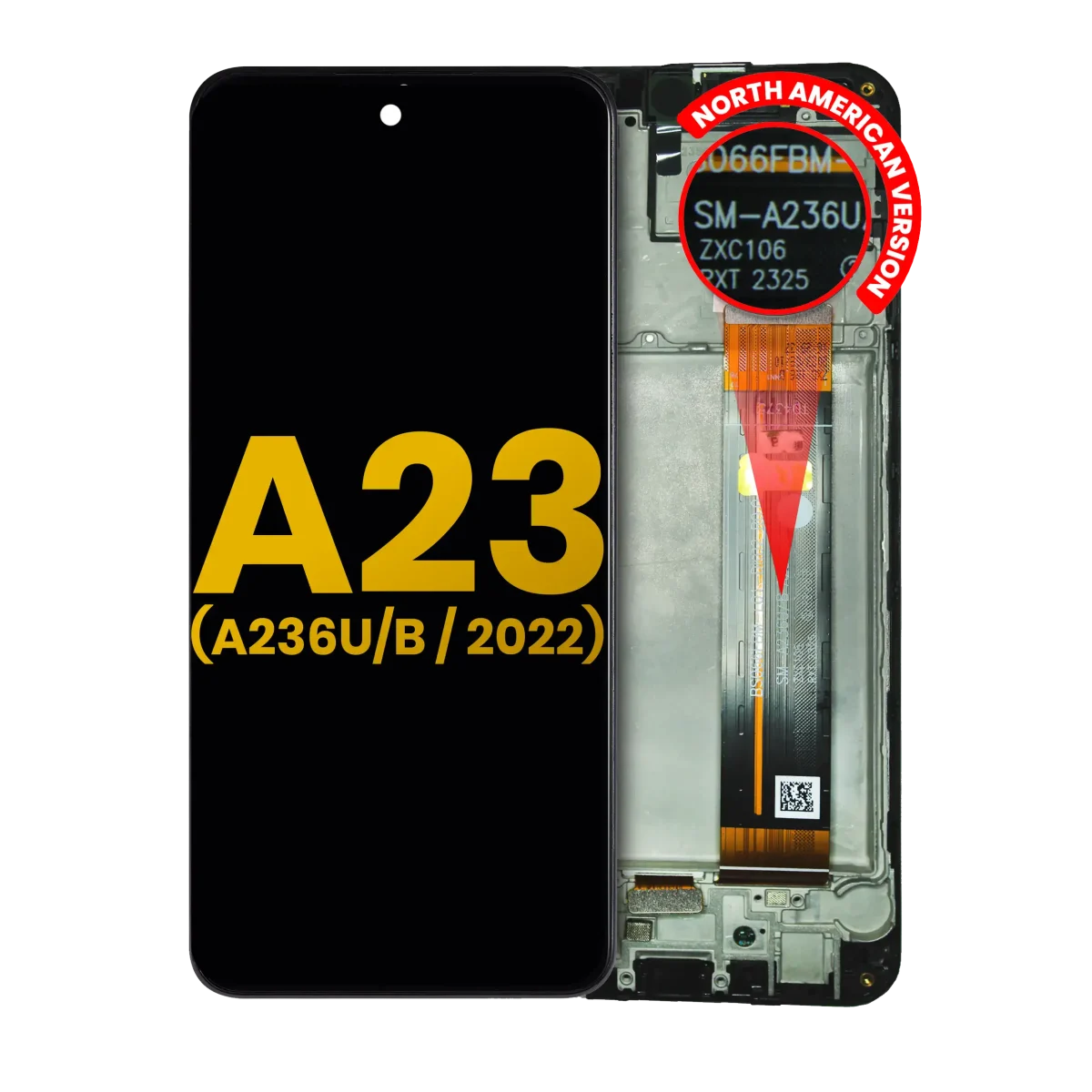 Samsung Galaxy A23 5G İle Uyumlu İçin Çerçeveli ekran (A236U/B/2022) (Kuzey Amerika U/B Sürümü) Orijinal (Tüm Renkler)  LCD Ekranı - Görsel 2