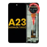 Samsung Galaxy A23 5G İle Uyumlu İçin Çerçeveli ekran (A236U/B/2022) (Kuzey Amerika U/B Sürümü) Orijinal (Tüm Renkler)  LCD Ekranı