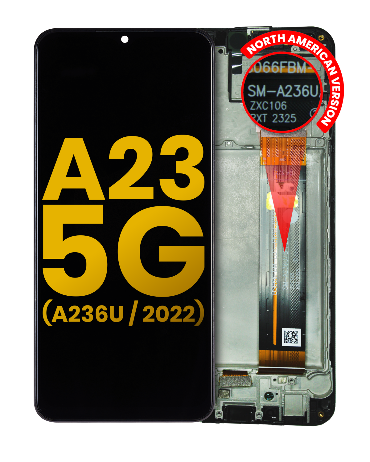 Samsung Galaxy A23 5G İle Uyumlu İçin Çerçeveli ekran (A236U/B/2022) (Kuzey Amerika U/B Sürümü) Orijinal (Tüm Renkler)  LCD Ekranı - Görsel 6