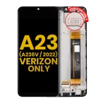Samsung Galaxy A23 5G İle Uyumlu İçin Çerçeveli ekran (A236V 2022) (Verizon V Sürümü) Orijinal (Tüm Renkler)  LCD Ekranı