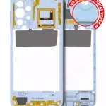 Samsung Galaxy A23 5G İle Uyumlu  Orta Çerçeve Kasası (A236U A236B 2022) - (Beyaz)