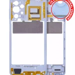 Samsung Galaxy A23 5G İle Uyumlu  Orta Çerçeve Kasası (A236U A236B 2022) - (Mavi)