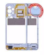 Samsung Galaxy A23 5G İle Uyumlu  Orta Çerçeve Kasası (A236U A236B 2022) - (Mavi)