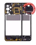 Samsung Galaxy A23 5G İle Uyumlu  Orta Çerçeve Kasası Orta Çerçeve Kasası (A236U A236B 2022) - (Siyah)