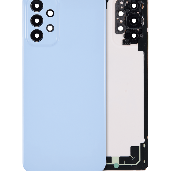 Samsung Galaxy A23 Arka İle Uyumlu kapak Cam (A235 2022) (Aftermarket Plus) (Mavi)