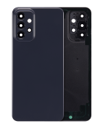 Samsung Galaxy A23 Arka İle Uyumlu kapak Cam (A235 2022) (Aftermarket Plus) (Siyah)