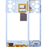 Samsung Galaxy A23 İle Uyumlu  Orta Çerçeve Kasası (A235 2022) (Mavi)