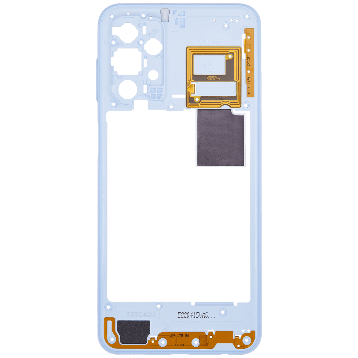 Samsung Galaxy A23 İle Uyumlu  Orta Çerçeve Kasası (A235 2022) (Mavi) - Görsel 3