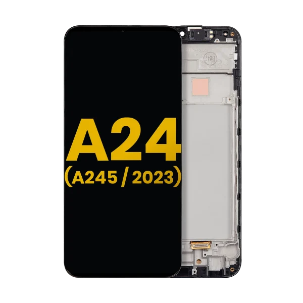 Samsung Galaxy A24 4G İle Uyumlu İçin Çerçeveli ekran (A245 2023) Orijinal (Tüm Renkler)  Orijinal Ekranı