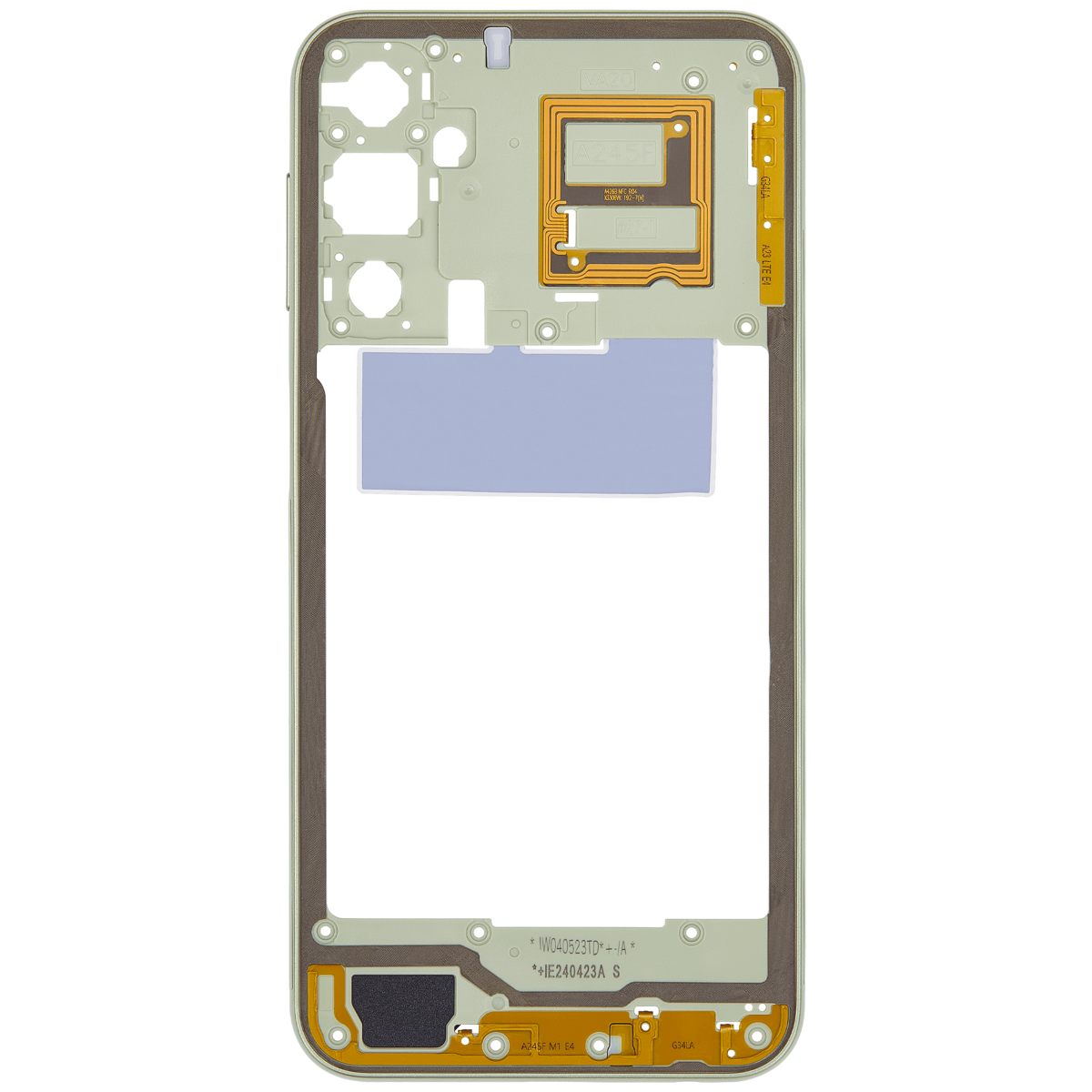 Samsung Galaxy A24 4G İle Uyumlu  Orta Çerçeve Kasası (A245 2023) (Lime Green) - Görsel 3