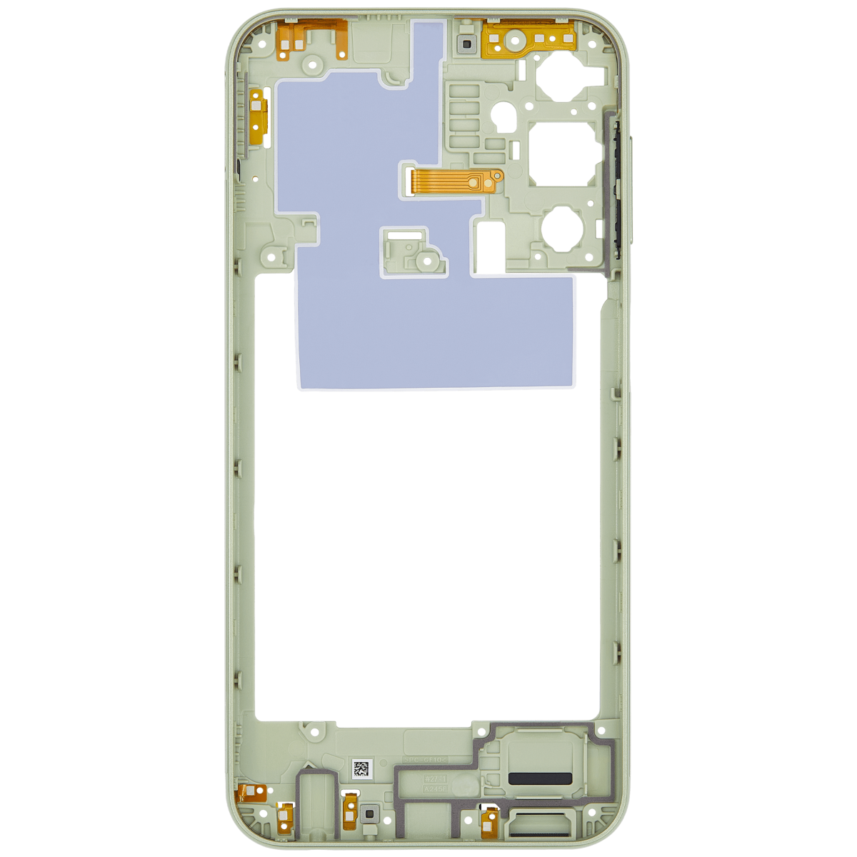Samsung Galaxy A24 4G İle Uyumlu  Orta Çerçeve Kasası (A245 2023) (Lime Green) - Görsel 4